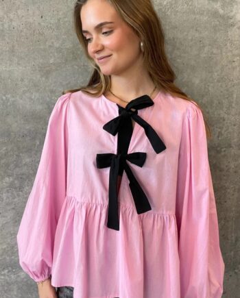 Pieces Bluse Golly Bow Fairy Tale Black Bows