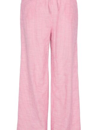 Pieces Bukser Apia Pink Lemonade Bright White