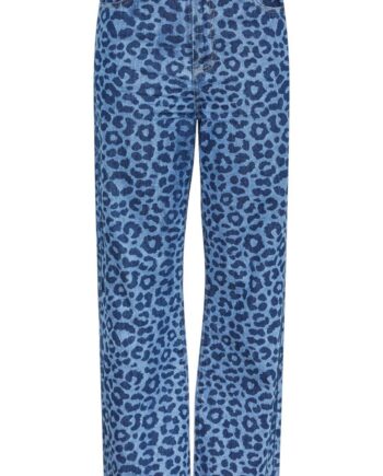 Pieces Bukser Nova Dark Blue Denim Leo