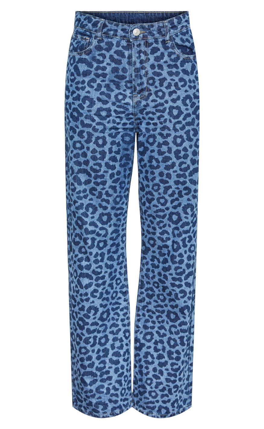 Pieces Bukser Nova Dark Blue Denim Leo