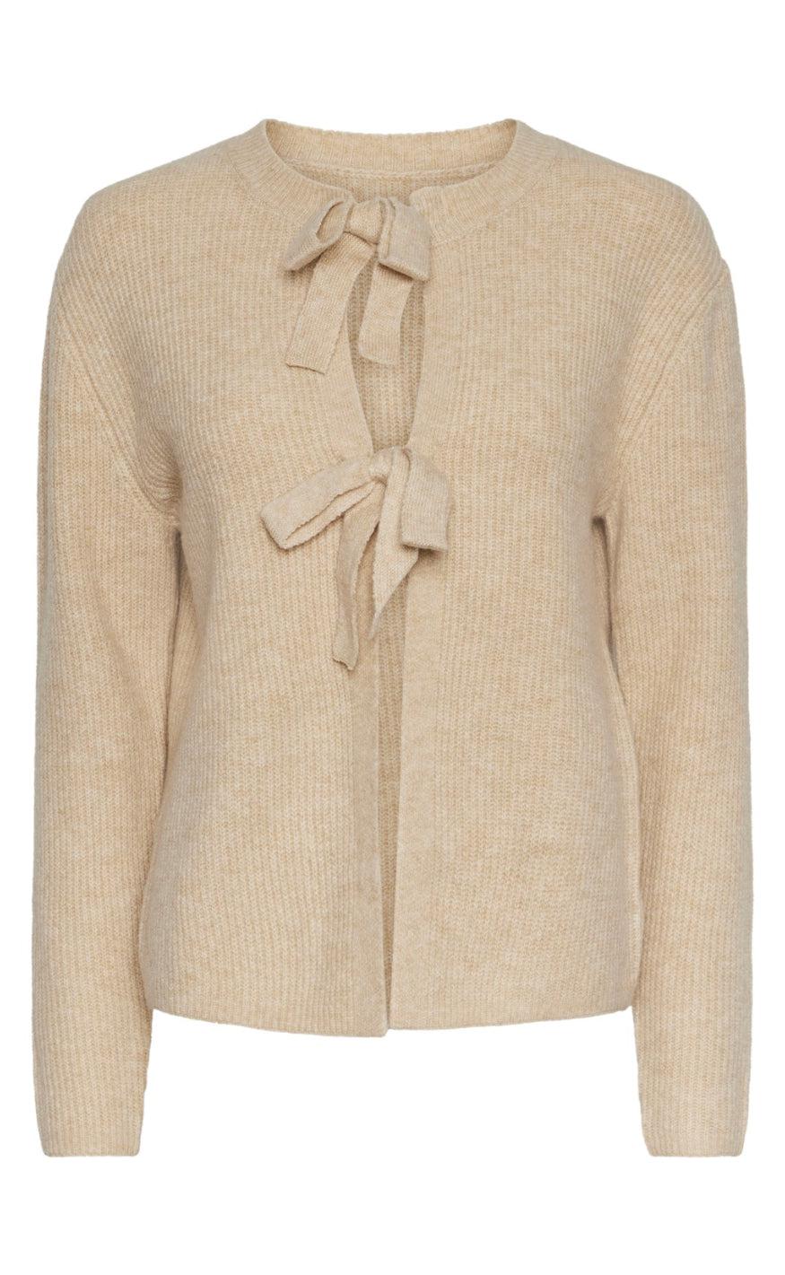 Pieces Cardigan Silly White Pepper Melange