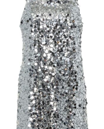 Pieces Kjole Disco Silver Sequins