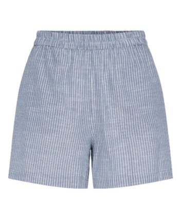 Pieces Shorts Apia Coronet Blue Bright White