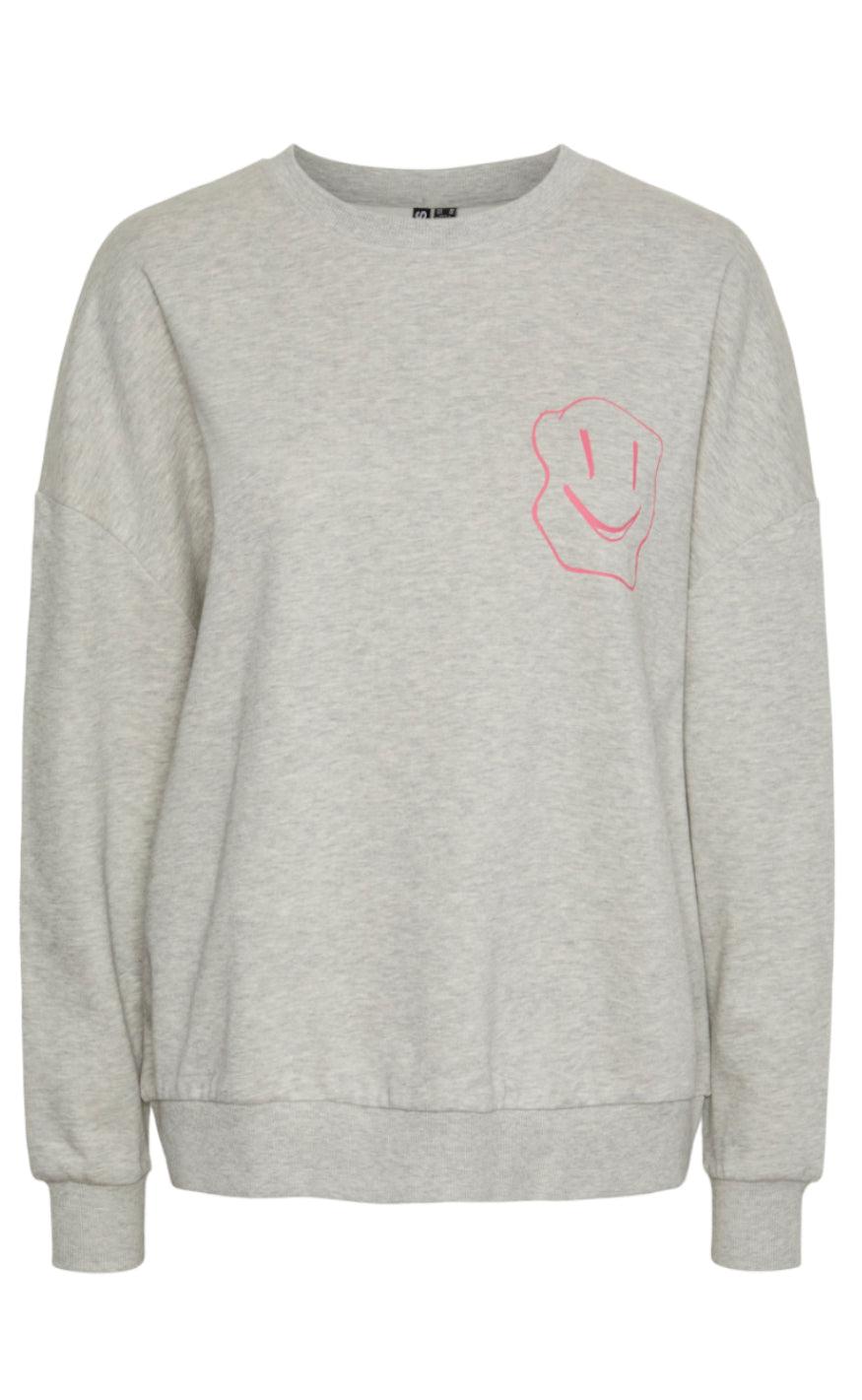 Pieces Sweater Dyllo Light Grey Melange