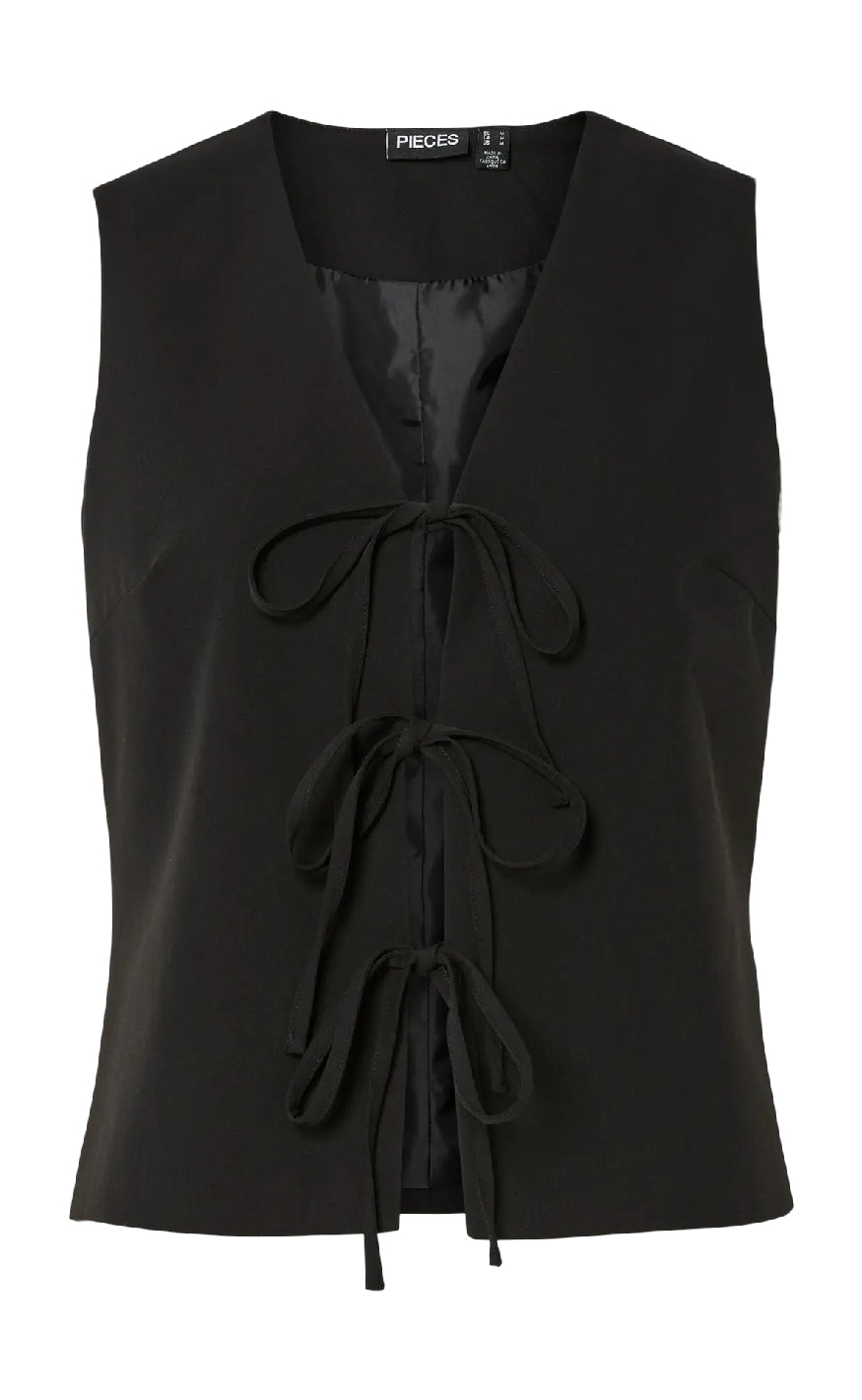 Pieces Top Frida Tie Black