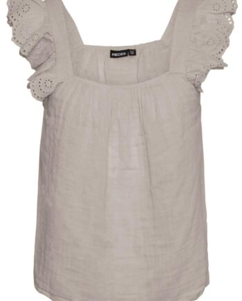 Pieces Top Kiara Silver Gray