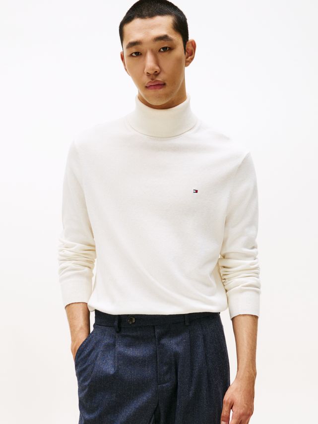 Pima Org Ctn Cashmere Roll Neck