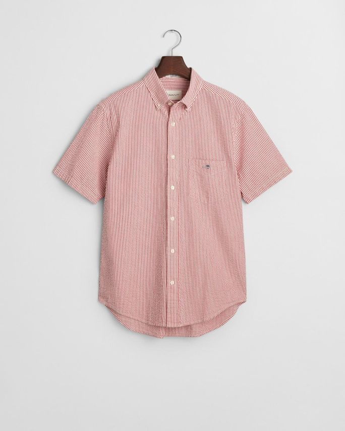 Reg Seersucker Stripe Ss Shirt