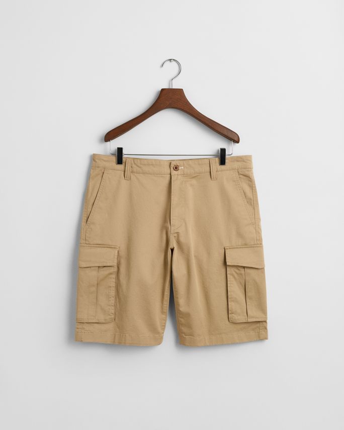 Relaxed Twill Cargo Shorts