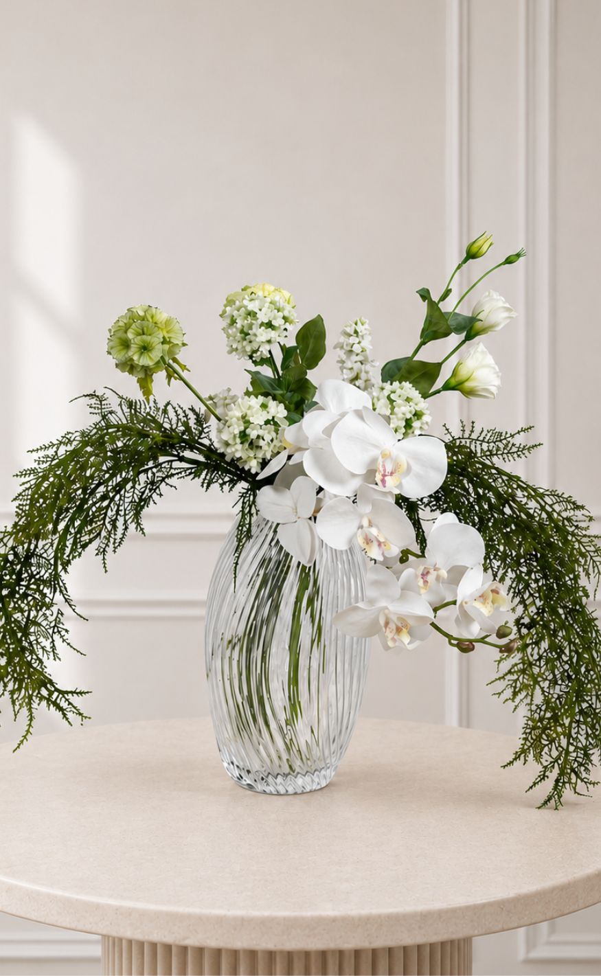 Sabloom Buket Orchid Whisper White Green