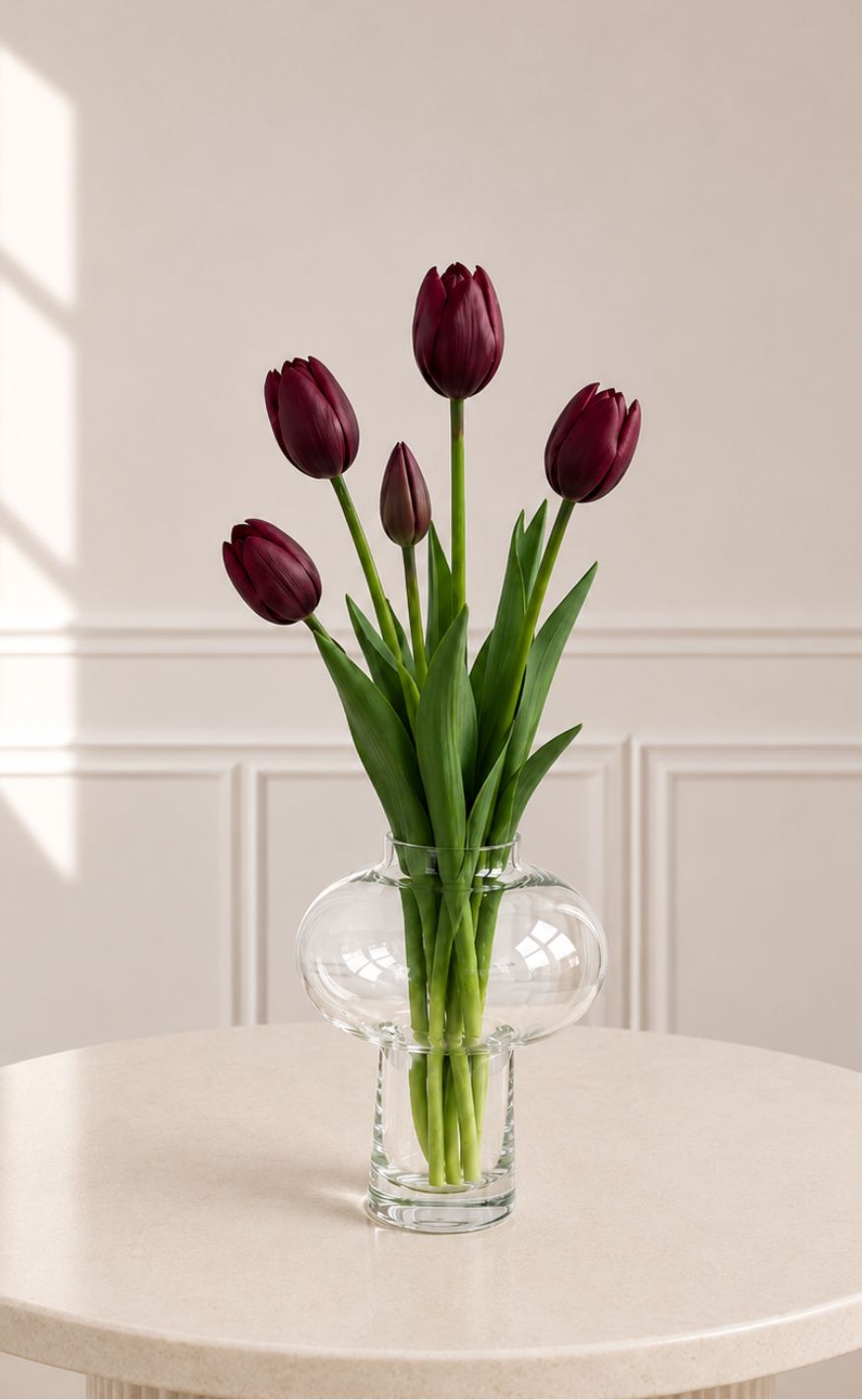 Sabloom Buket Tulipaner Burgundy