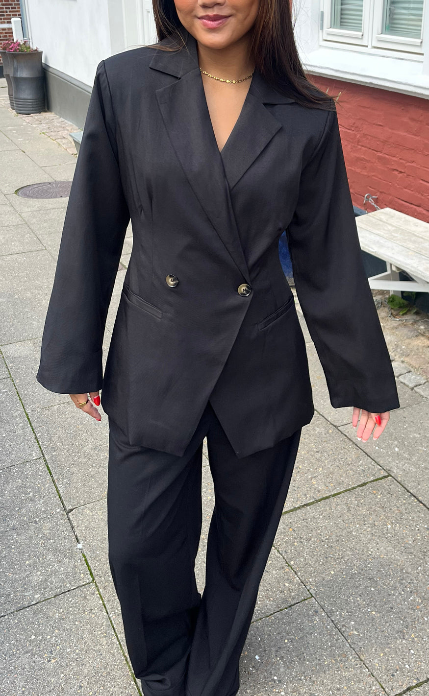 Say Ina Copenhagen Blazer Anne Asymmetrical Black