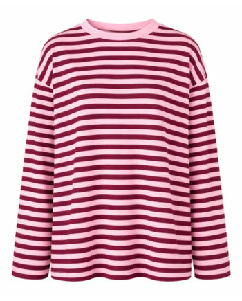 Say Ina Copenhagen Bluse Emilia Bordeaux Striped