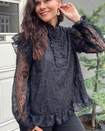 Say Ina Copenhagen Bluse Pia Lace Black