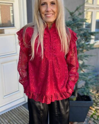 Say Ina Copenhagen Bluse Pia Lace Bordeaux