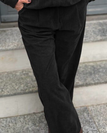Say Ina Copenhagen Bukser Carina Black Corduroy