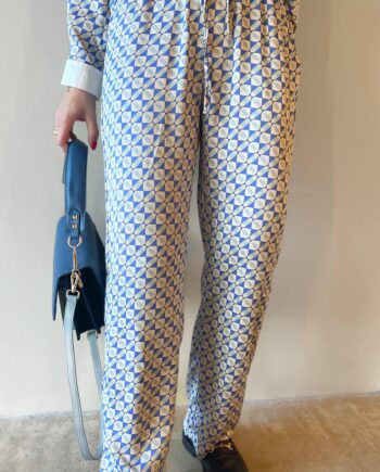 Say Ina Copenhagen Bukser Ida Graphic Blue