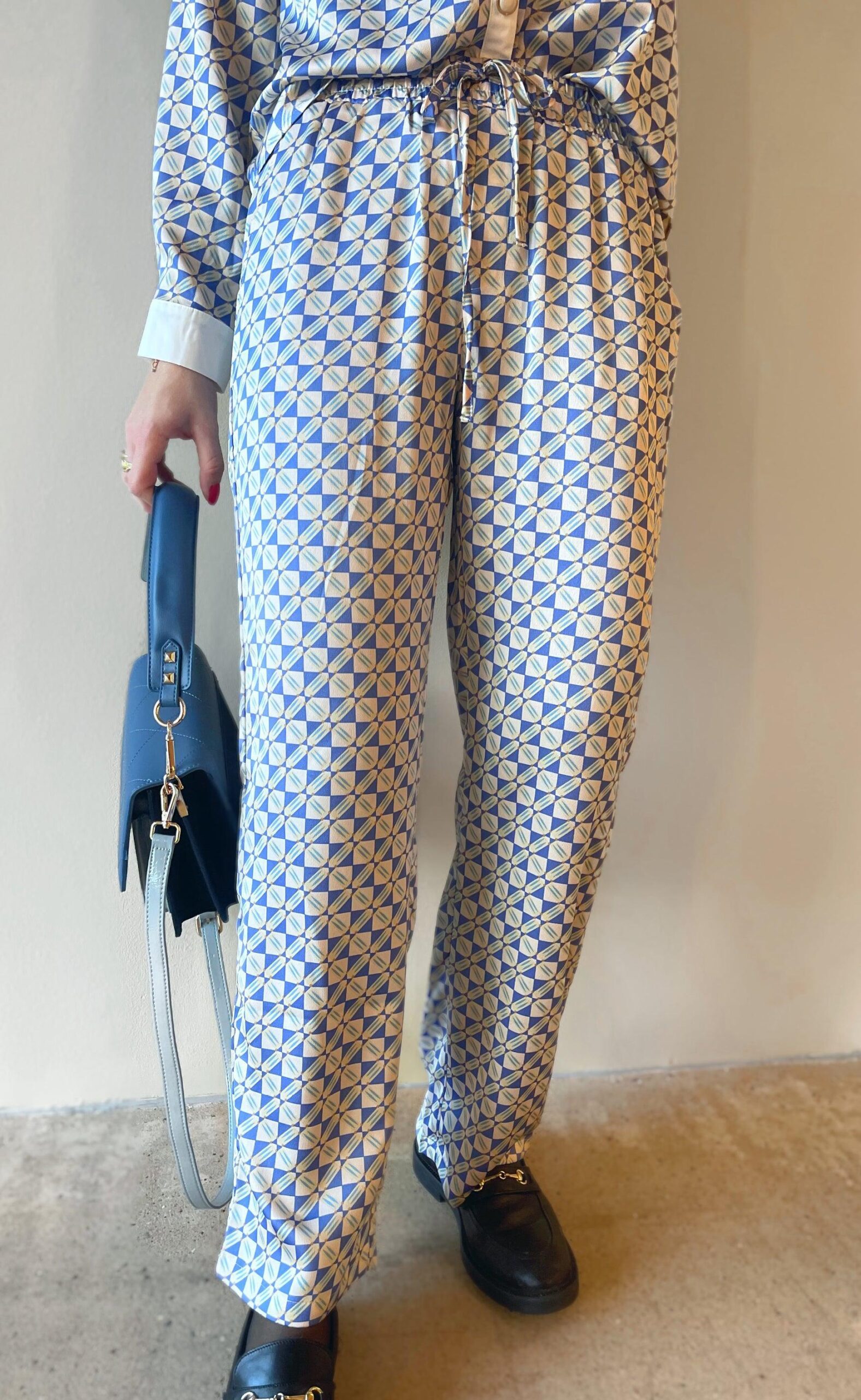 Say Ina Copenhagen Bukser Ida Graphic Blue