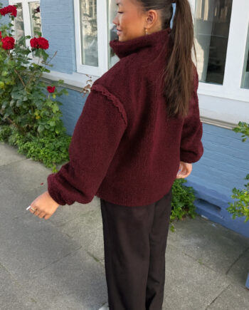 Say Ina Copenhagen Fleece Jakke Fia Bordeaux