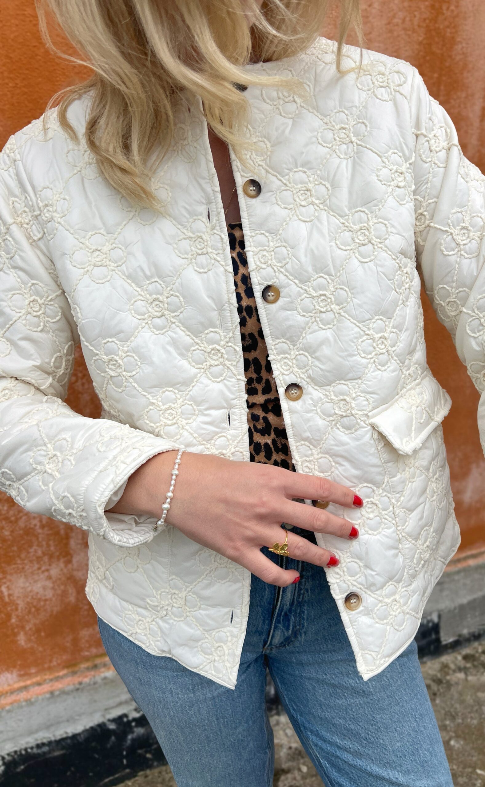 Say Ina Copenhagen Jakke Jolie White Flower