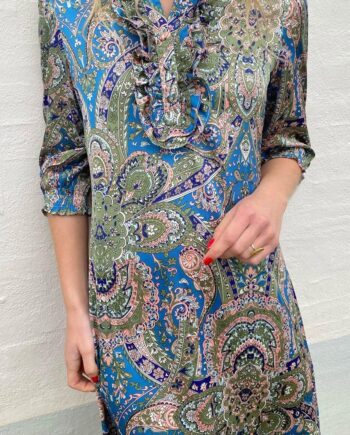 Say Ina Copenhagen Kjole Camilla Blue Paisley