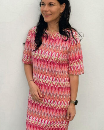 Say Ina Copenhagen Kjole Diana Pink Zig Zag