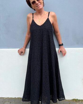 Say Ina Copenhagen Kjole Klara Black Broderi Anglaise