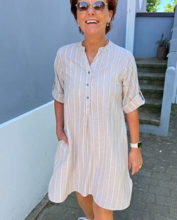 Say Ina Copenhagen Kjole Nia Beige Striped