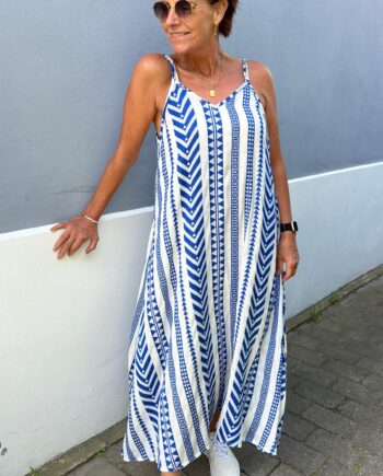 Say Ina Copenhagen Kjole Paulina White   Blue