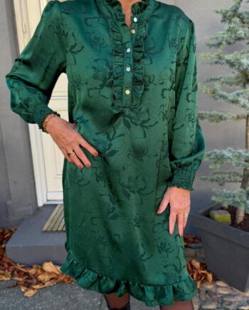 Say Ina Copenhagen Kjole Pia Green Flower