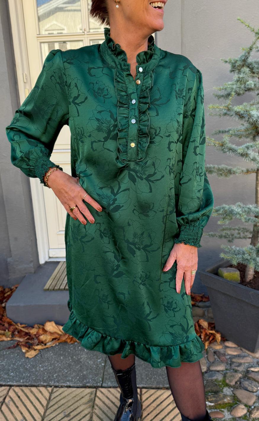 Say Ina Copenhagen Kjole Pia Green Flower
