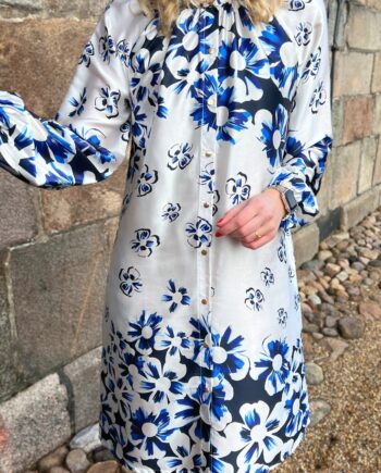 Say Ina Copenhagen Kjole Rita Blue Flower