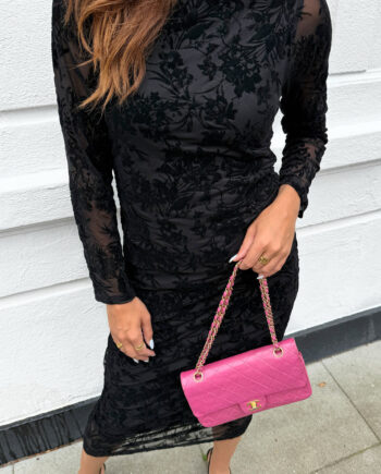 Say Ina Copenhagen Kjole Sophia Ls Black Flower