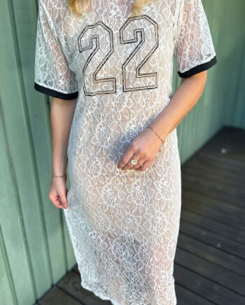 Say Ina Copenhagen Kjole Susanna Football White Lace  Vendbar