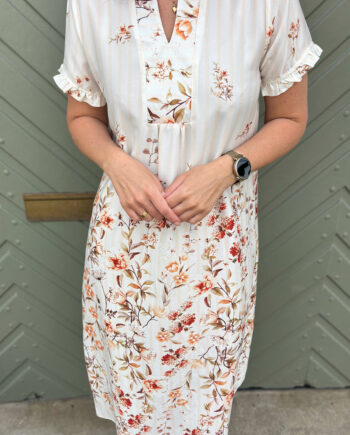 Say Ina Copenhagen Kjole Weronica Vintage Floral Stripe