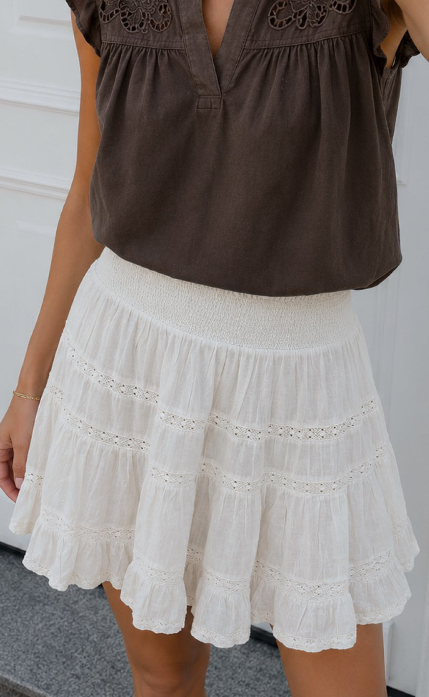 Say Ina Copenhagen Nederdel Carla Off White