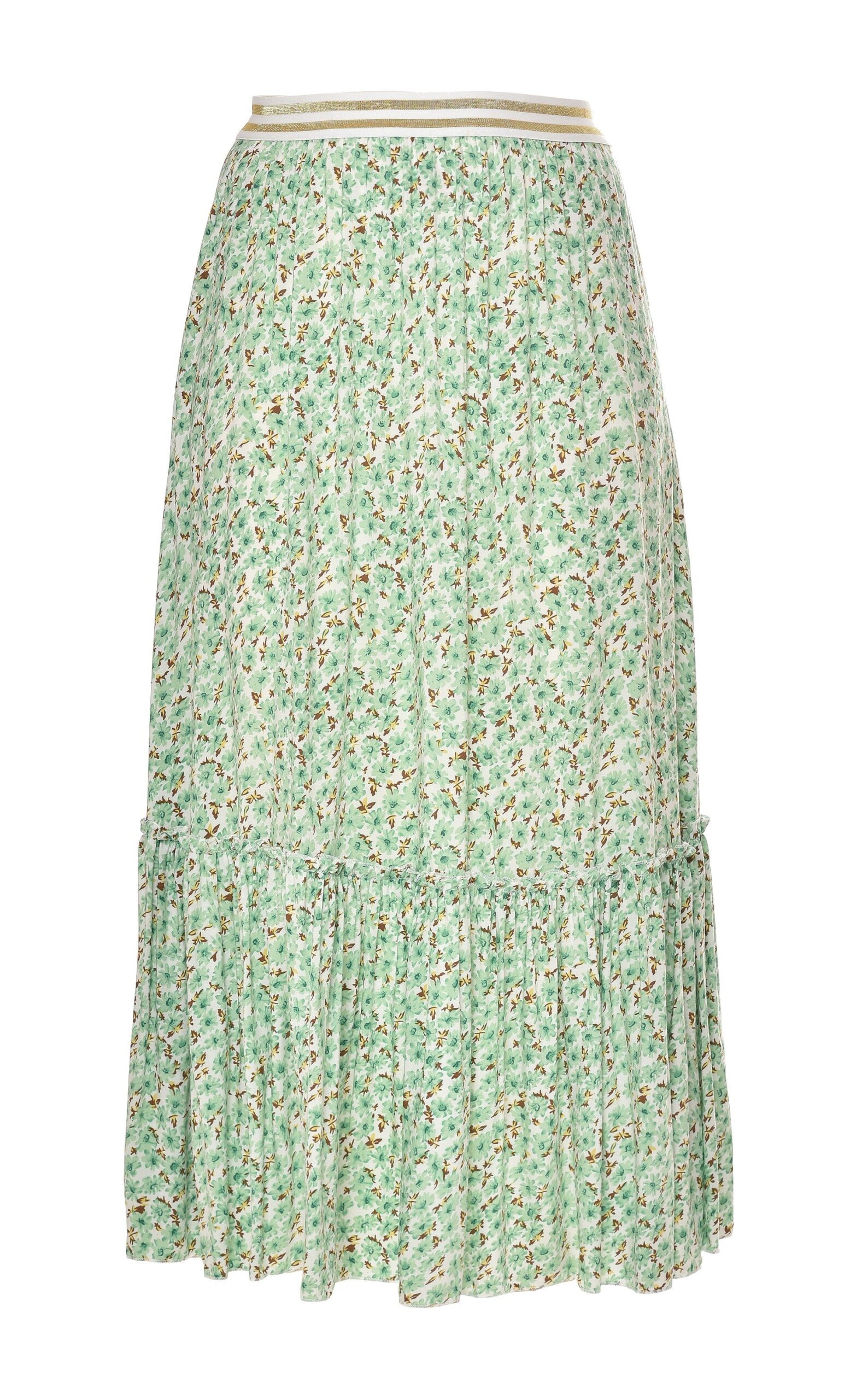 Say Ina Copenhagen Nederdel Hanna Mint Green Flower