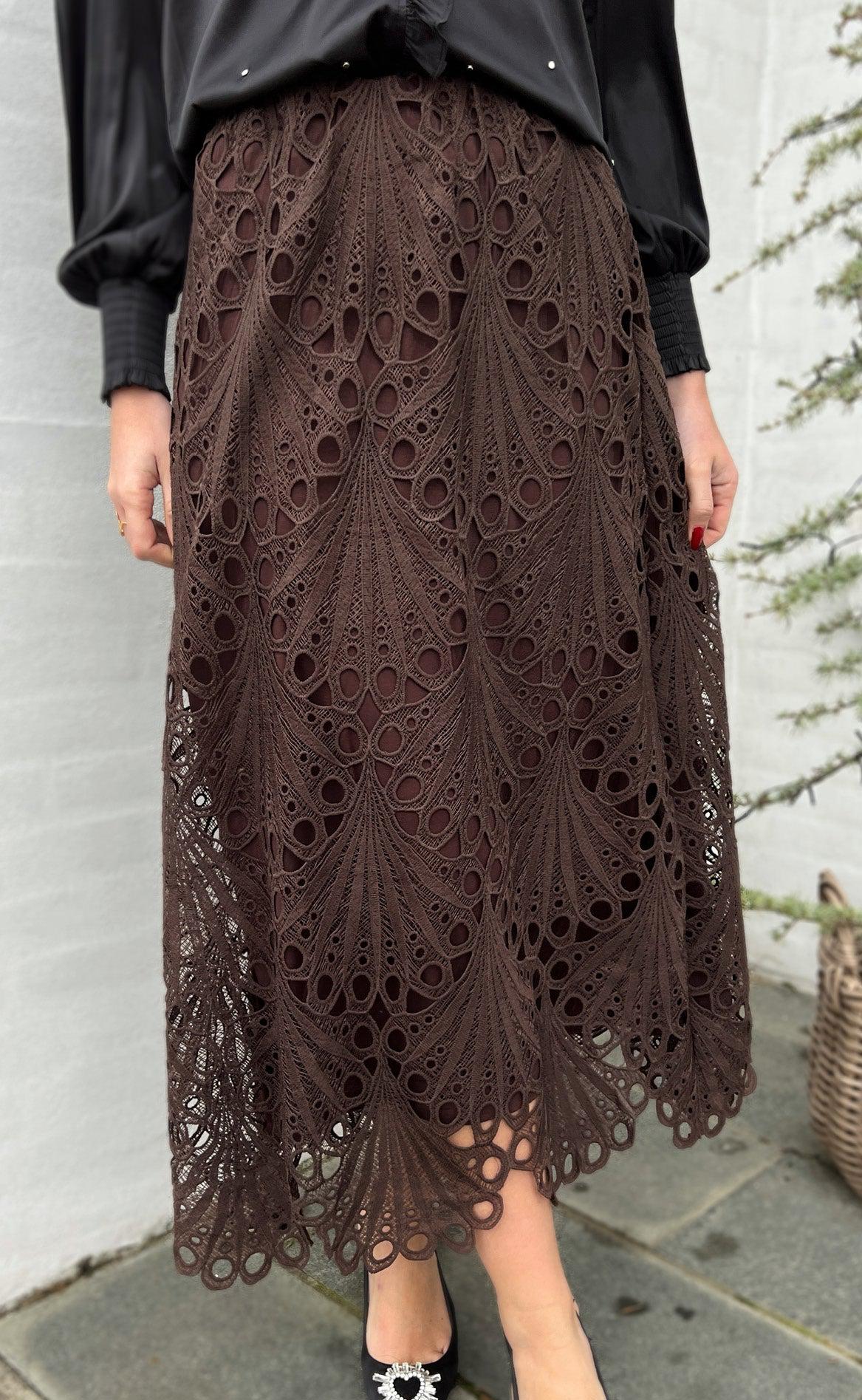 Say Ina Copenhagen Nederdel Taylor Chocolate Brown