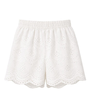 Say Ina Copenhagen Shorts Emilia Embroidery White
