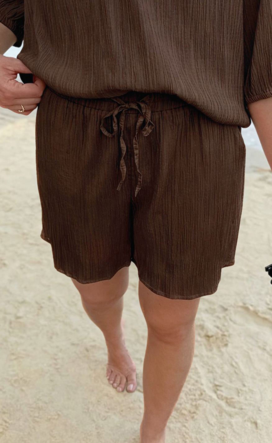 Say Ina Copenhagen Shorts Ida Dark Brown