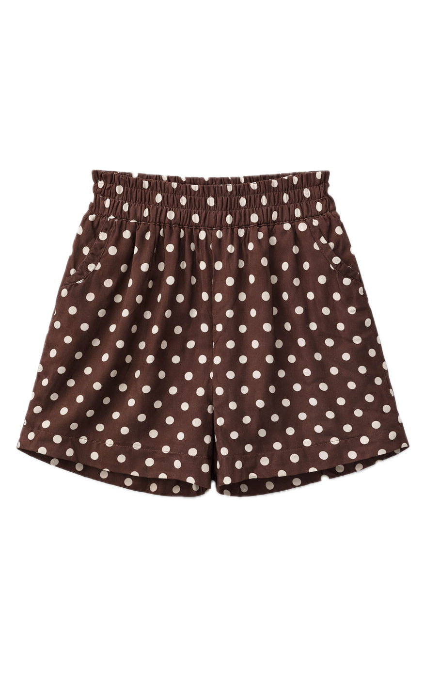 Say Ina Copenhagen Shorts Liv Brown White Dots