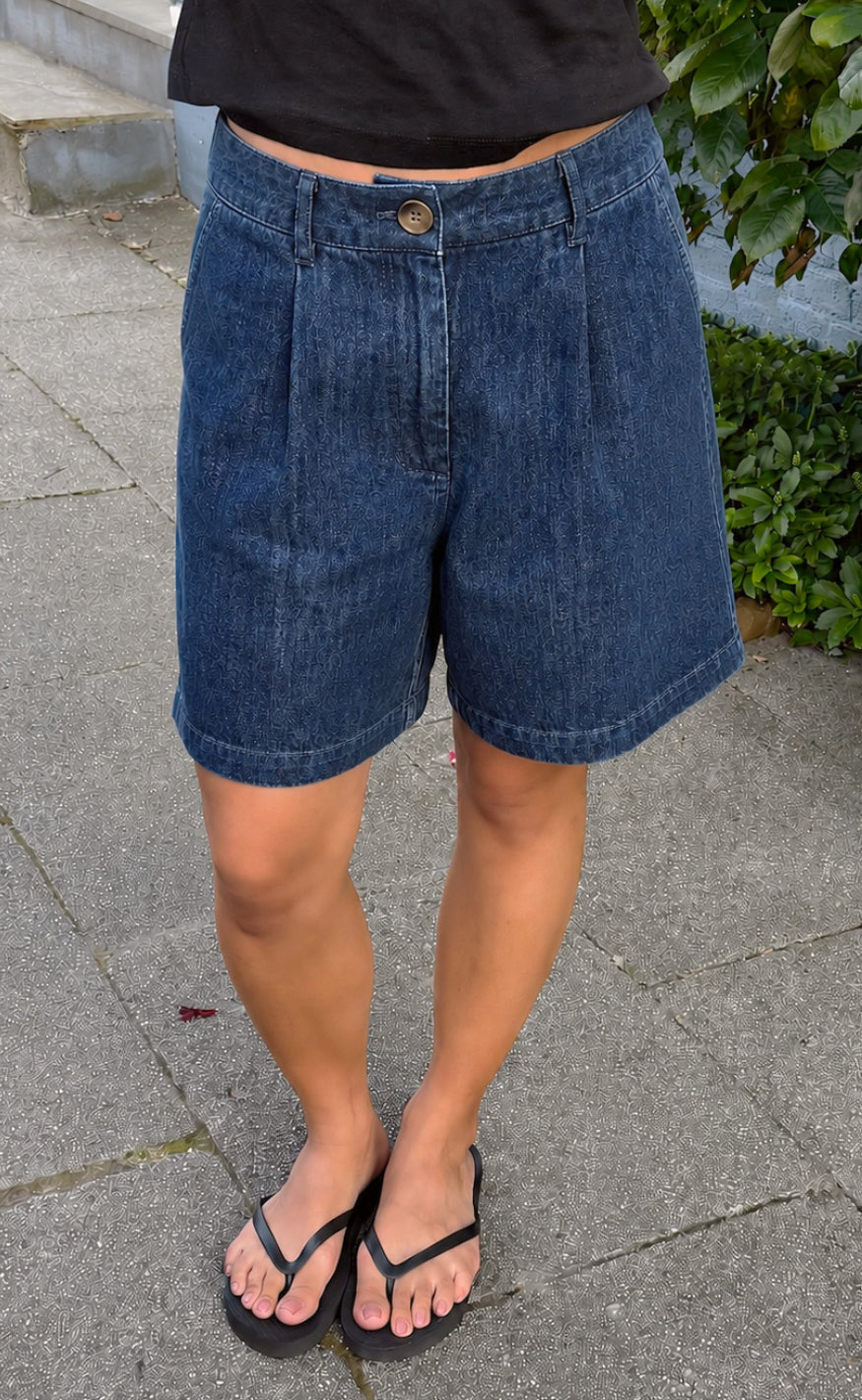 Say Ina Copenhagen Shorts Sanna Denim Blue