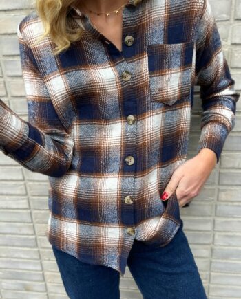 Say Ina Copenhagen Skjorte Caya Brown Check