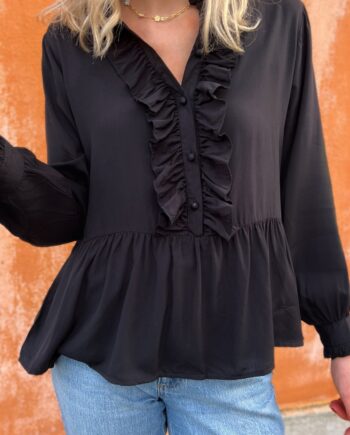 Say Ina Copenhagen Skjorte Evie Black Viscose