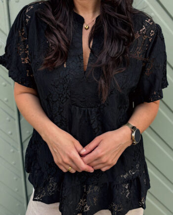 Say Ina Copenhagen  -shirt Weronica Black Lace