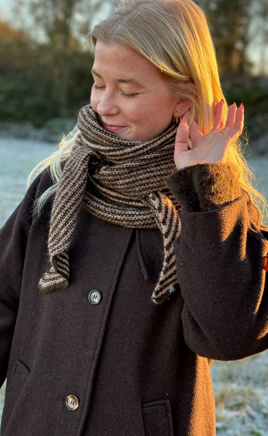 Say Ina Copenhagen Tørklæde Sophie Dark Striped