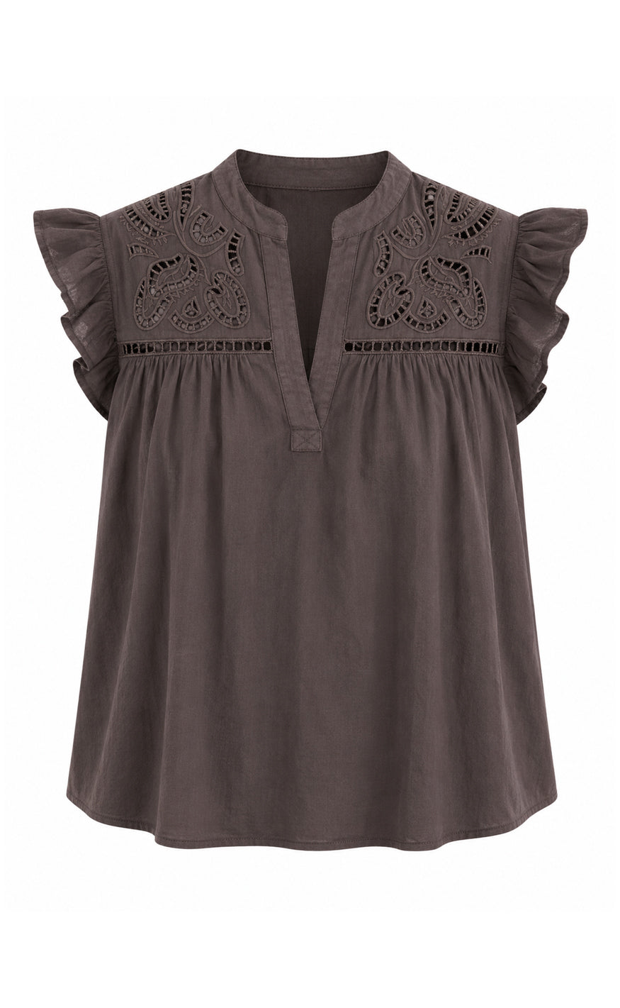 Say Ina Copenhagen Top Alma Dark Brown