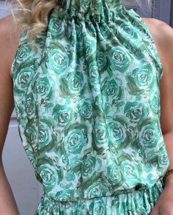 Say Ina Copenhagen Top Ellen Green Roses  Vendbar
