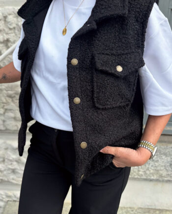 Say Ina Copenhagen Vest Fie Black
