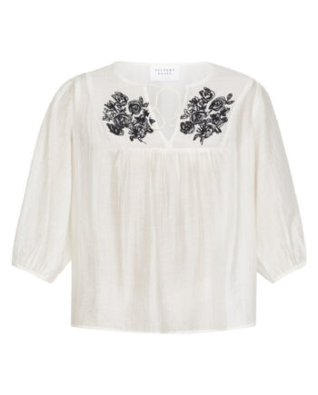 Sisters Point Bluse Esco-ms Cream Black
